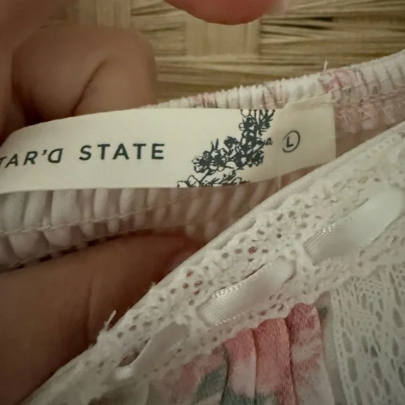 Altar’d State Floral Puff-Sleeve Maxi Dress in Blush Pink - Picture 2 of 2